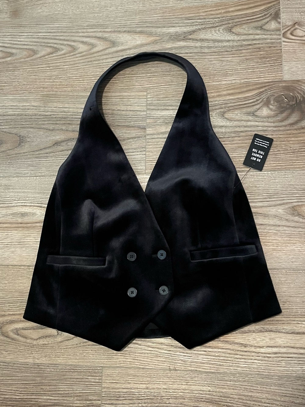 NWT Express Velvet Tailored Vest L
